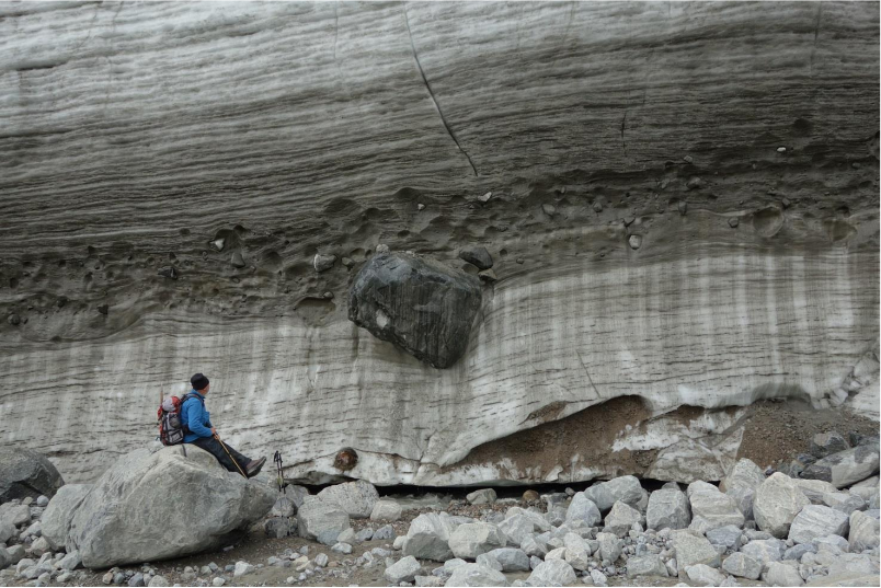 In Glaciated Landscape Development, plucking occurs when large objects are picked up by the glacier and moved to another location.