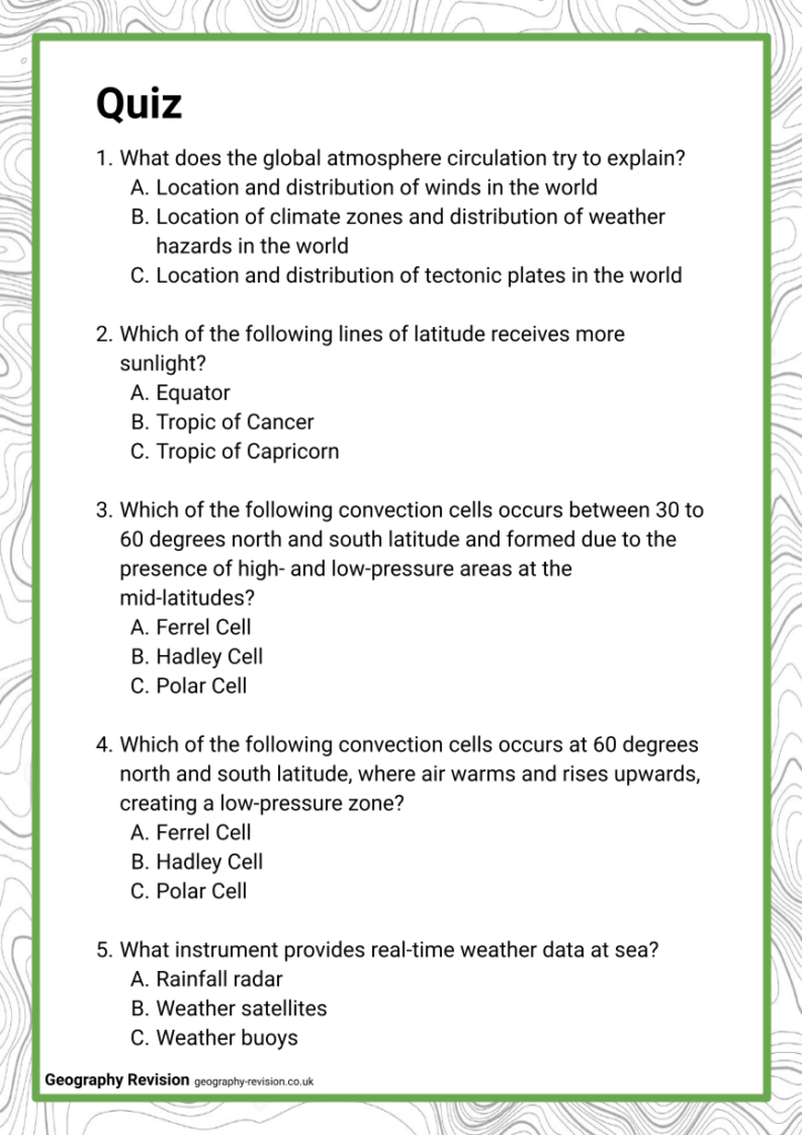 Weather Systems - Quiz
